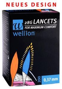 Wellion 28G Lanzetten - 100 Stück