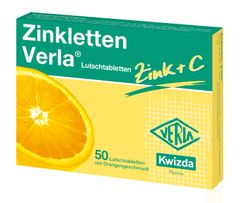 Zinkletten Verla Lutschtabletten Orange - 50 Stück